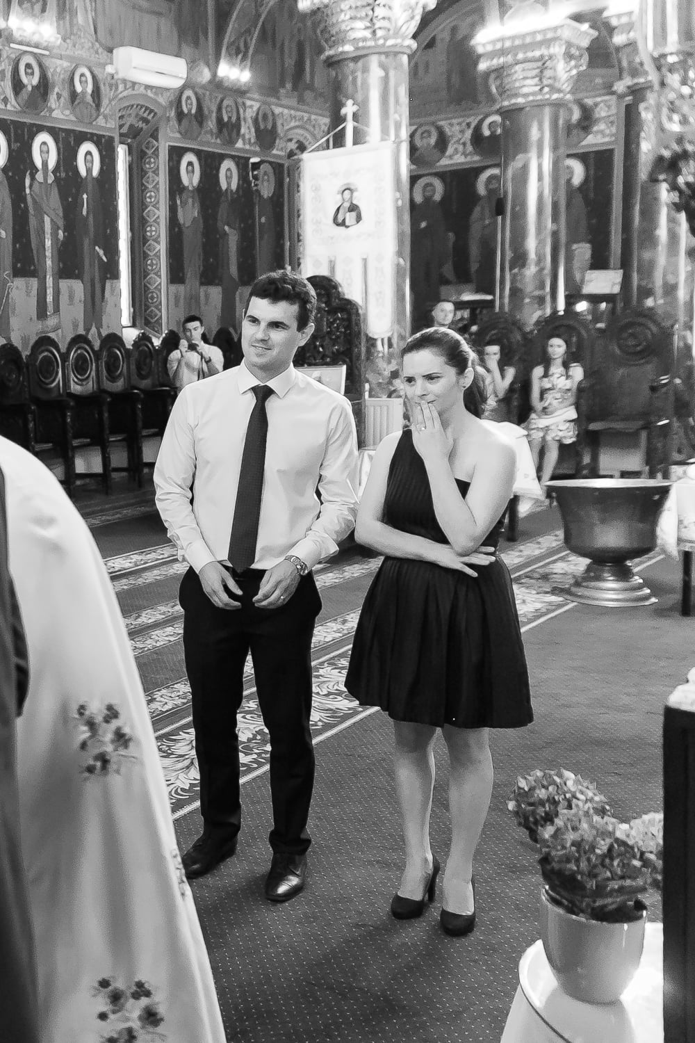 Poze cu parintii la botez