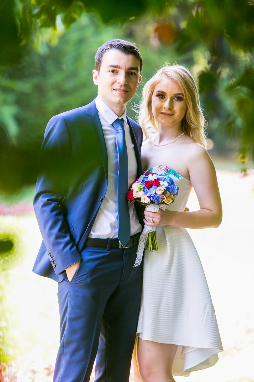 Poze dupa cununie in parc