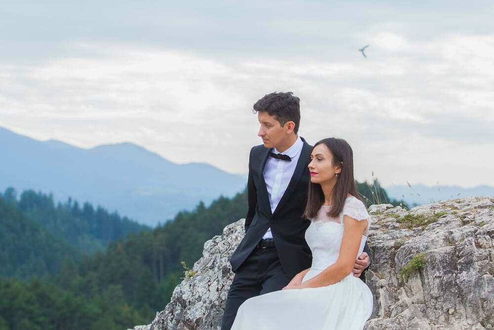 Poze dupa nunta Raluca si Catalin 3 Miri pe stanci